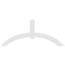 Ekena Millwork Archdale Architectural Grade PVC Gable Bracket, 60"W x 25"H x 4"D x 4"F, 10/12 Pitch GBP060X25X0404ARC00 - alternate 2